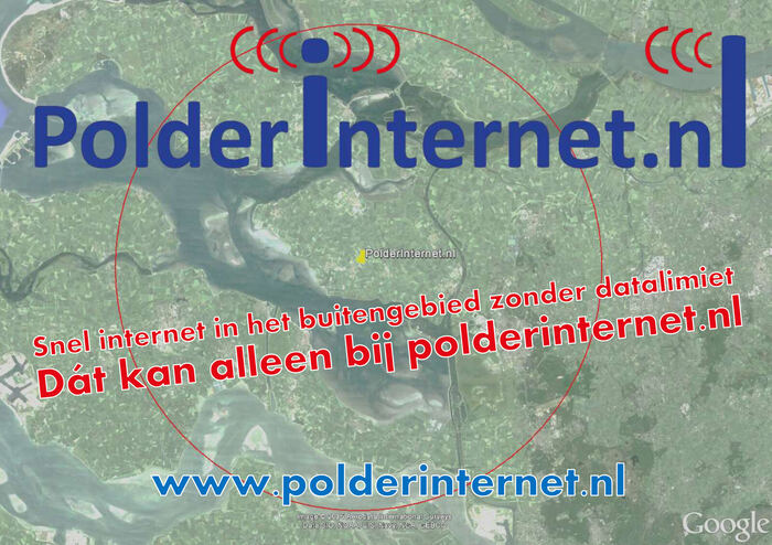 Flyer Polderinternet – Eigen uitgave